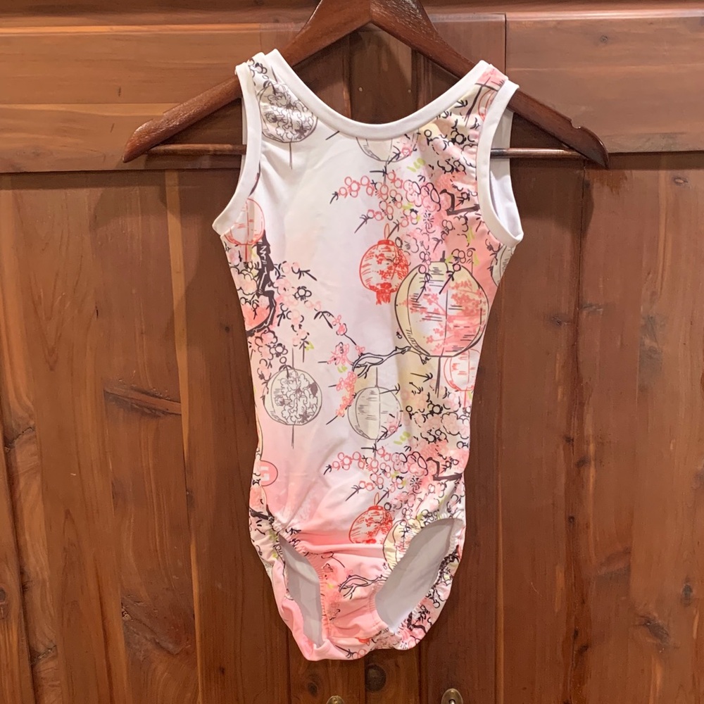 Gym Gear Floral Pink Kids Leotard